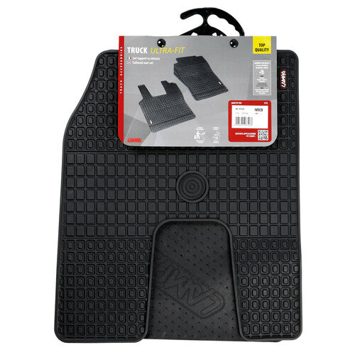 Custom-made Eco Rubber Floor Mats for Iveco S-Way Trucks (10/19>)