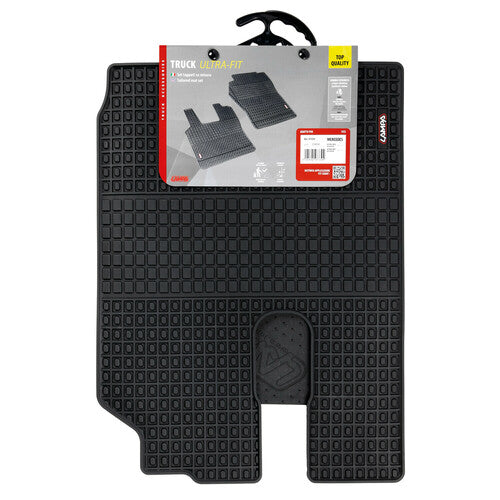 Pair of Eco Rubber Mats for Mercedes Actros MP2 Trucks 04/03>12/08 No Tunnel