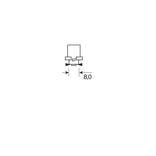 Pilot 24-30V Led series - 1 Led SMD - (R11) - B8,0 - 20 pz - Busta - Rosso