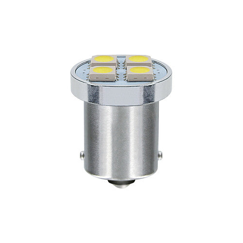 Pilot 24V Led Series - 4 SMD x 1 chip - (P21W) - BA15s - 20 pz - Scatola - Bianco - Doppia polarità