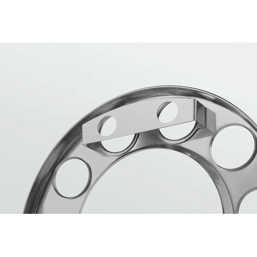 Stainless steel hubcap ring for alloy wheels