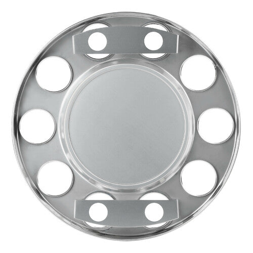 Stainless steel hubcap for alloy wheels