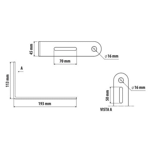 Lamp Bracket for CB Antenna - Universal