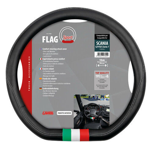 Lampa Flag Italia Skeentex steering wheel cover Scania G/P/R/S Serie 7 11/2016>