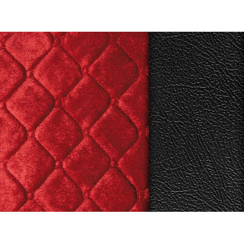 Lampa Lolita, coprisedile in Skeentex e poliestere - Nero/Rosso