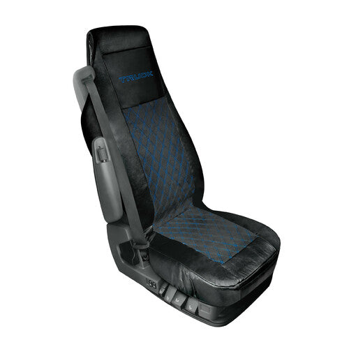 Lámpara Mirian, funda de asiento de Skeentex y gamuza acolchada - Negro/Azul 97854