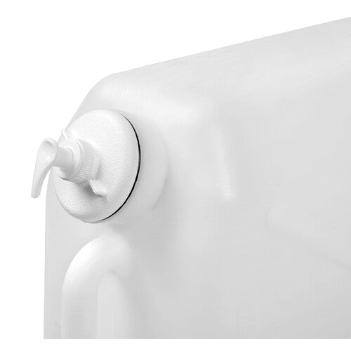 Lámpara de bote de plástico, con grifo metálico y dispensador de jabón de 25 L 97868