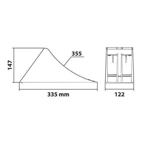Thermoplastische Schuhlampe, zugelassen nach DIN76051-E36 97873