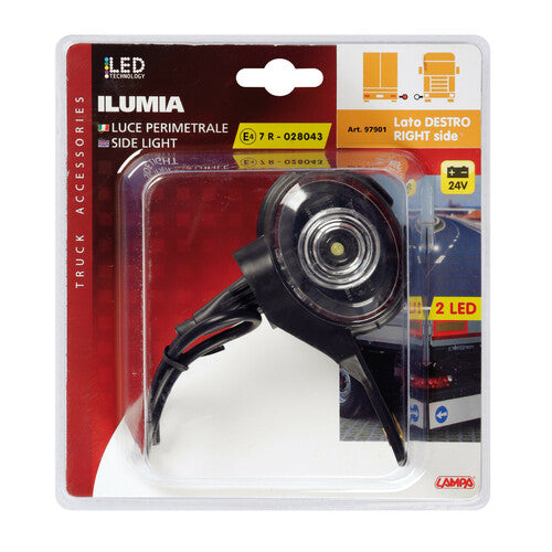 Lampa Ilumia, luce perimetrale a 2 Led, 24V - Destra