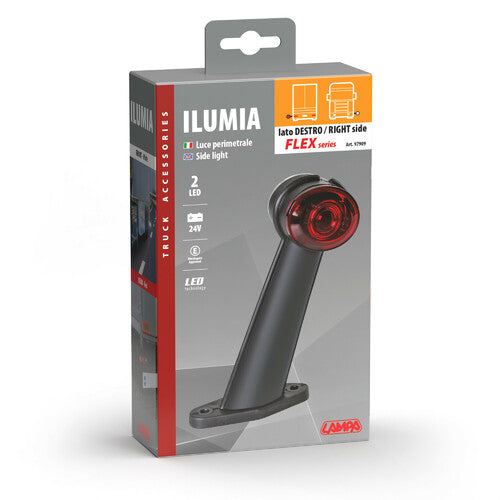 Luz perimetral Ilumia, 2 LED, 24V - 60 - Flex - Derecha 97909