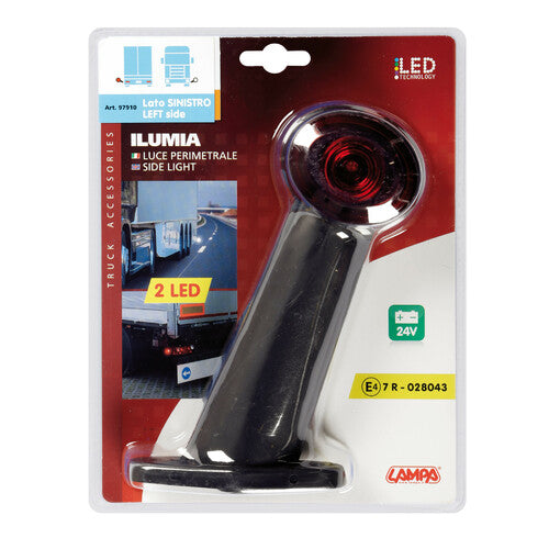 Ilumia Lamp, 2-LED perimeter light, 24V - 60 - Left