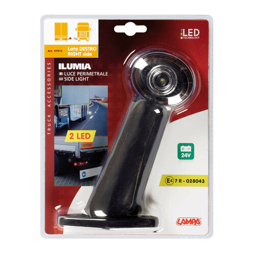 Ilumia Lamp, 2-LED perimeter light, 24V - 60 - Right