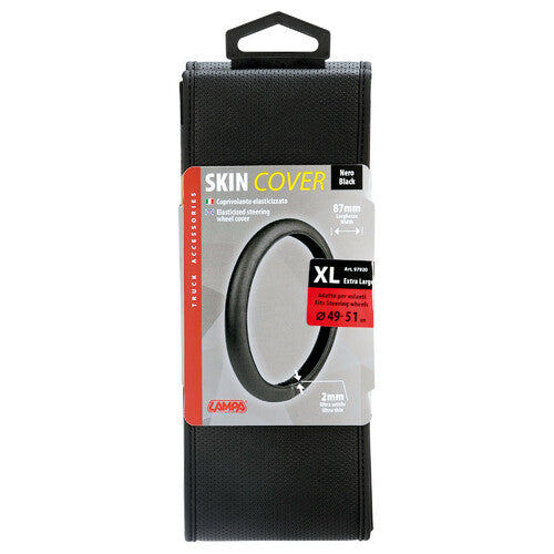 Lampa Lenkradbezug, Stretch-Lenkradbezug aus Skeentex Schwarz XL 49/51 cm