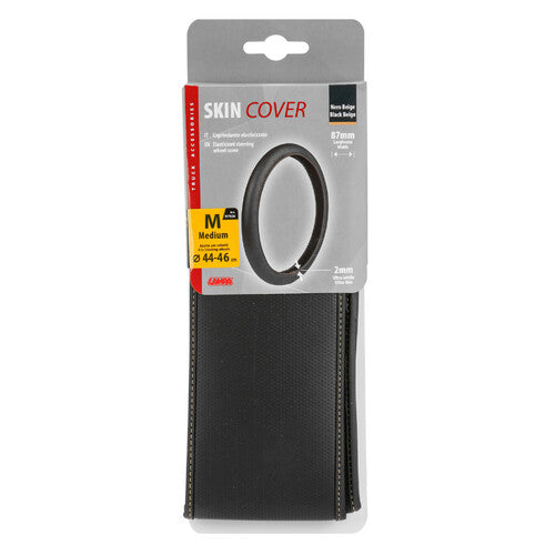 Funda de piel Lampa, funda elástica para volante Skeentex, color negro/beige, talla M 44/46 cm 97926