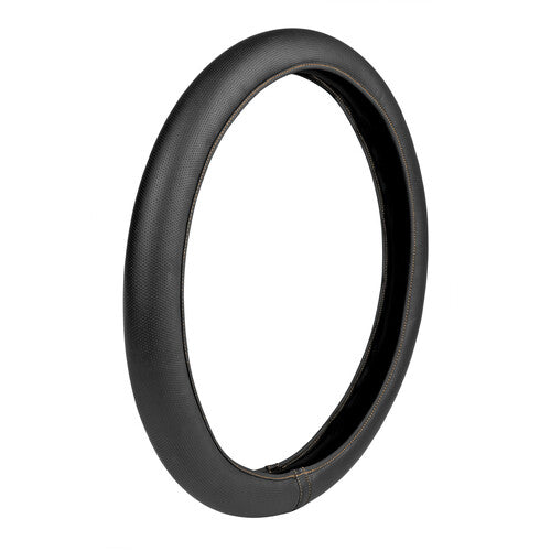 Lampa Skin-Cover, elasticated steering wheel cover in Skeentex Black/Beige L 46/48 cm