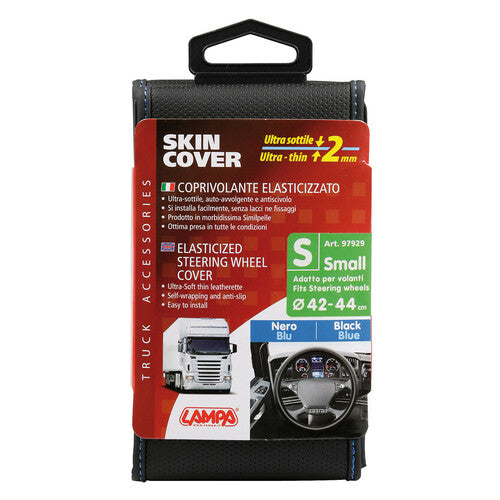 Lampa Skin-Cover, coprivolante elasticizzato in Skeentex Nero/Blu S 42/44 cm