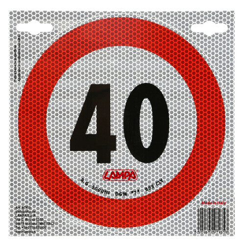 Señal de límite de velocidad - 40 km/h 97935