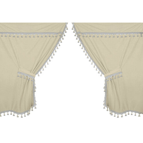Lampa Premiere Microfiber Truck Curtain Set - Cream