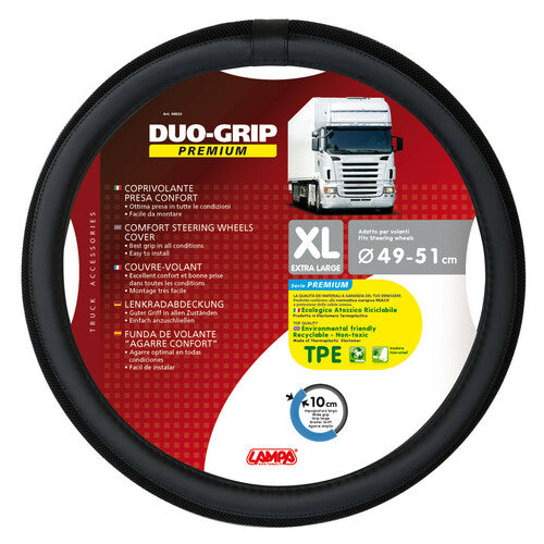 Duo-Grip Lamp, Skeentex Steering Wheel Cover - XL - 49/51 cm