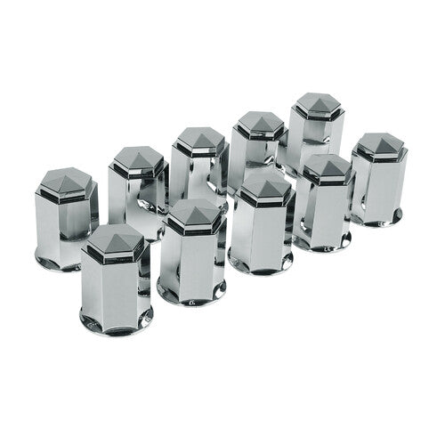 Lampa Set 10 copribulloni in ABS - 33 mm - Cromo 98049
