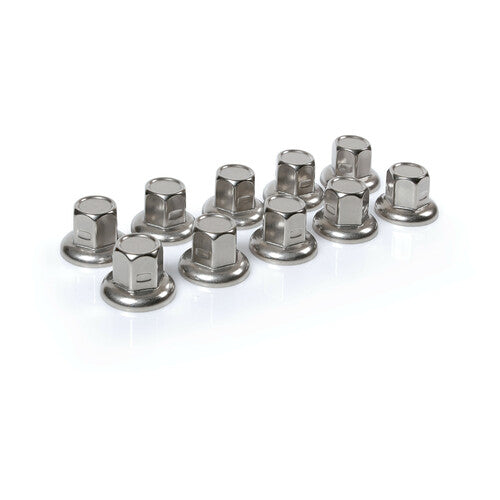 Lampa Set of 10 stainless steel bolt covers - 32 mm