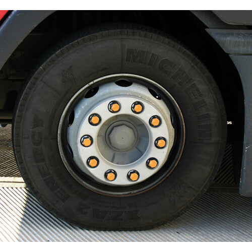 Lamp Set of 10 Reflective Stickers 27 mm - White