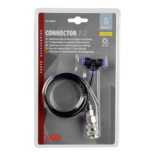 Lámpara T-2, conector de aire de liberación rápida de 6 mm, con extensión de 50 cm 98081