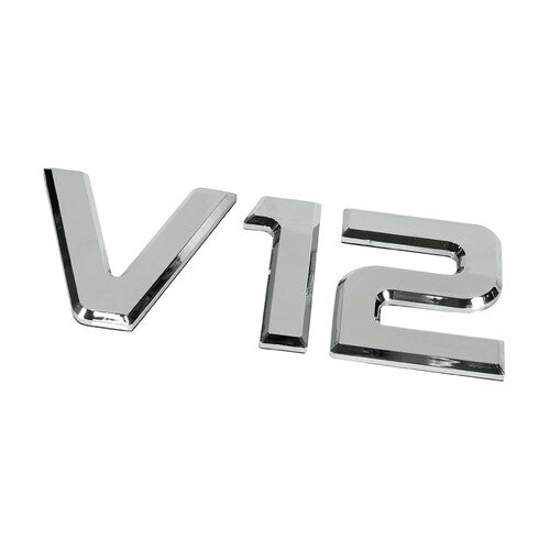 Lámpara con emblema de motor cromado 3D - 92 x 210 mm - V12 98123