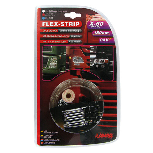 Lampa Flex Strip, 24V - 60 Led - 150 cm - Rosso 98183
