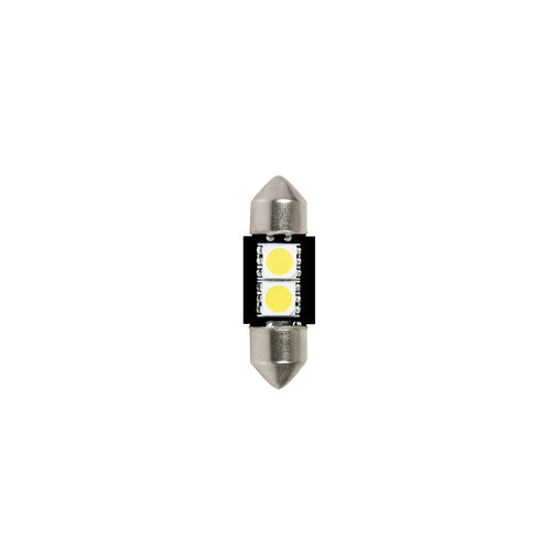 24/28V Hyper-Led 6 2 SMD x 3 chips 10x31 mm SV8,5-8 2 pcs White Double polarity