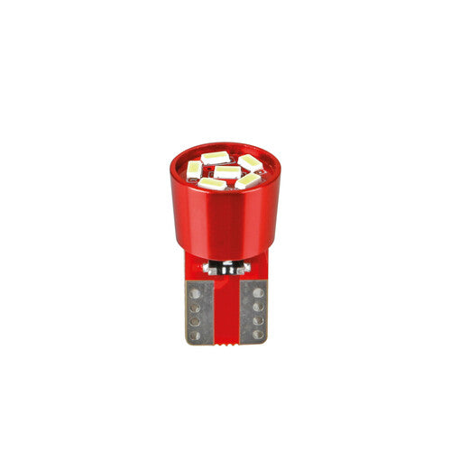 Pilot 24-30V Led series 6 Led SMD T10 W2,1x9,5d 2 pz Busta Rosso res. inc.