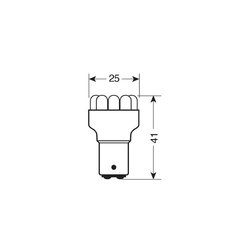 Lampa 24V Lampada Multi-Led 12 Led (P21/5W) BAY15d 1 pz D/Blister Bianco 98318