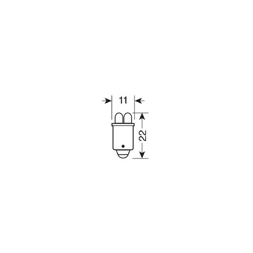 Lampa 24V Led Series - 4 Led - (T4W) - BA9s - 2 pz - D/Blister - Blu 98332