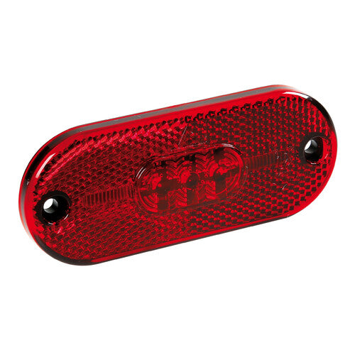 5-LED perimeter light with reflector, 24V - Red