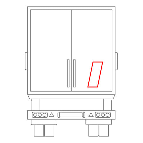 Lamp Kit of 2 Adhesive Labels - Third-Party Freight Transport
