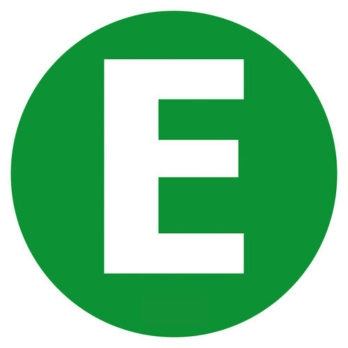 Lampa Contrassegno adesivo - E - Veicolo ecologico 98454
