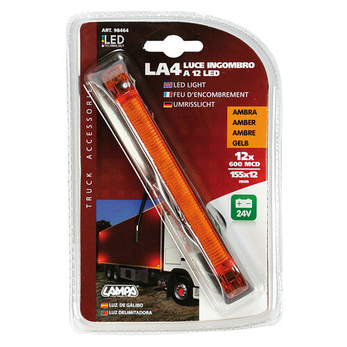 Dekorative Leuchte - 12 LEDs - 24 V - Orange 98464