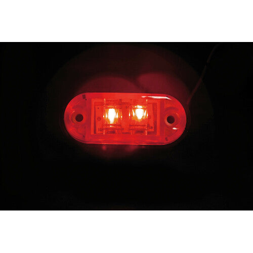 2-LED Side Marker Light, 24V - Red 8483