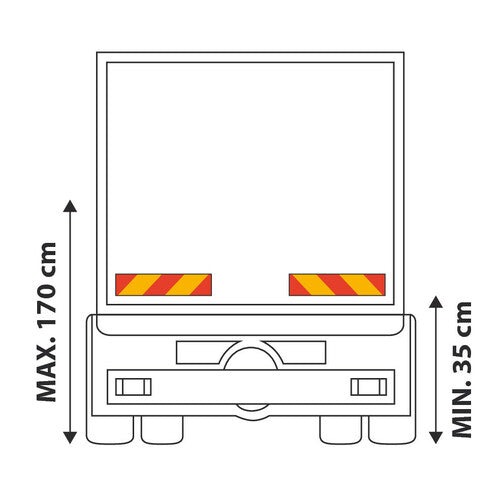 Lamp Pair of Reflective Panels - Tractor