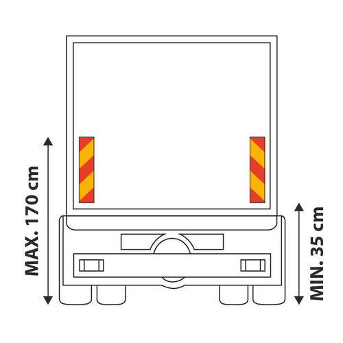 Lamp Pair of Reflective Panels - Tractor
