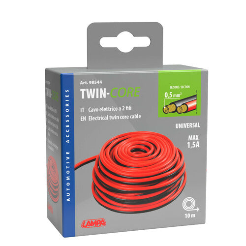 Lampa Cavo elettrico a due fili - 0,5 mm x 10 m 98544