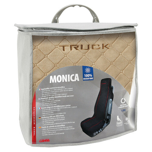 Funda de microfibra para asiento de camión Monica - Beige 98605