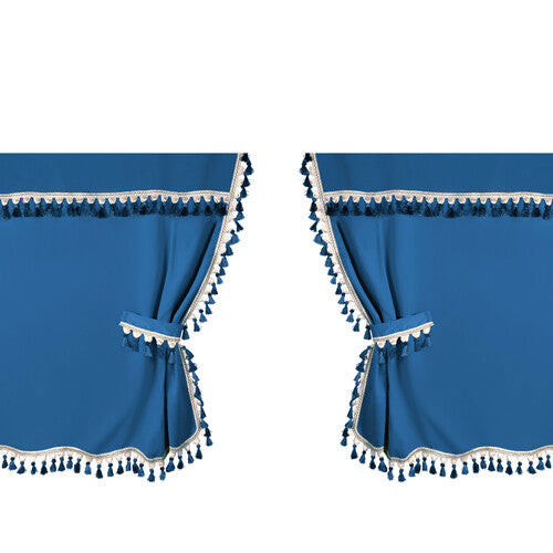 Dark Lamp, Central Curtains for Trucks, Standard Cab - Blue