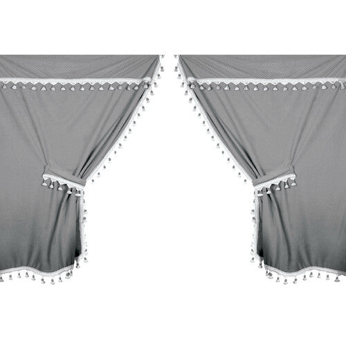 Lampa Premiere Microfiber Truck Curtain Set - Gray