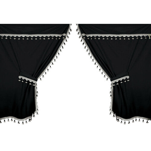 Lampa Premiere Microfiber Truck Curtain Set - Black