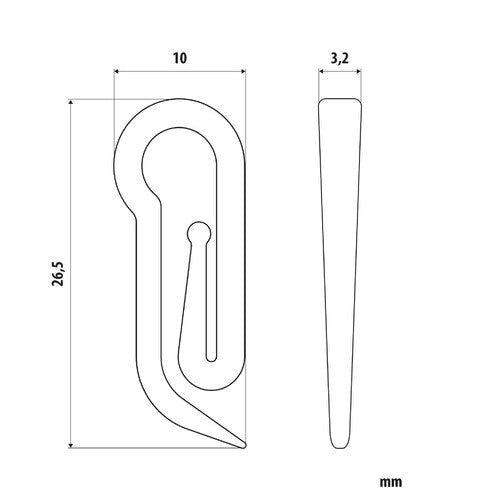 Lampa Ganci per tende - G-5 - 25 pz