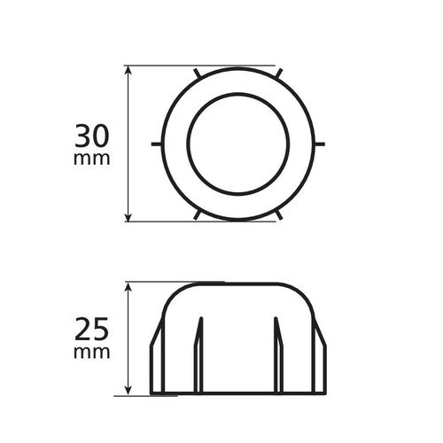 Lampa Top-Cap, copri colonnette mozzi ruote - 60 pz 98659