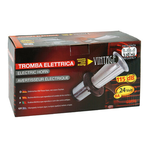 Lámpara vintage, bocina eléctrica 24 V, 8 A 98660