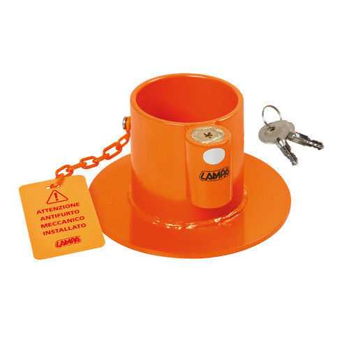 Mechanical anti-theft lamp for semi-trailers