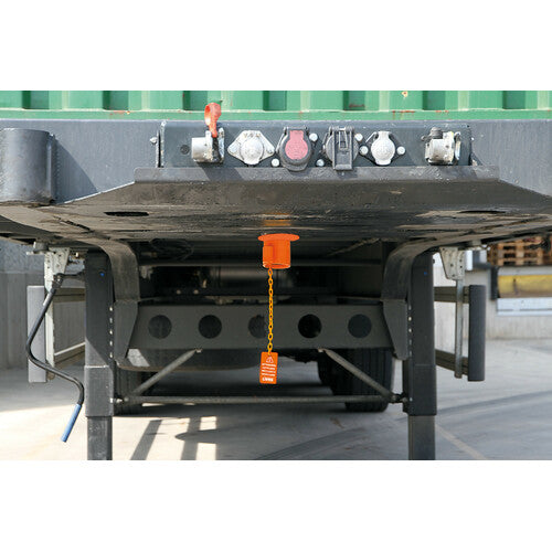 Mechanical anti-theft lamp for semi-trailers